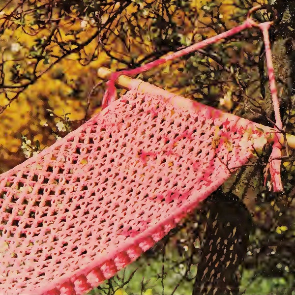 Vintage Crochet Pattern:  Back Yard Hammock