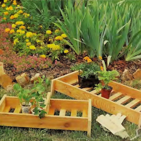 Vintage Woodworking Plans:  Seedling Plant Trays -- Gardening
