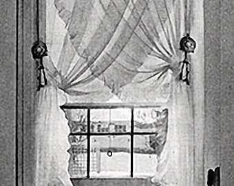 Vintage Crochet Pattern:  Ruffled Curtains (1938)