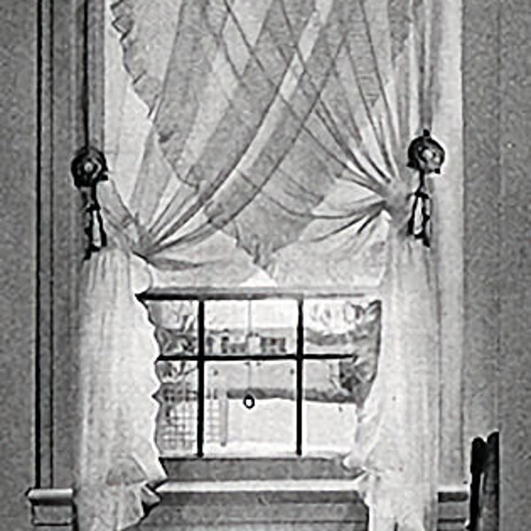 Vintage Crochet Pattern:  Ruffled Curtains (1938)