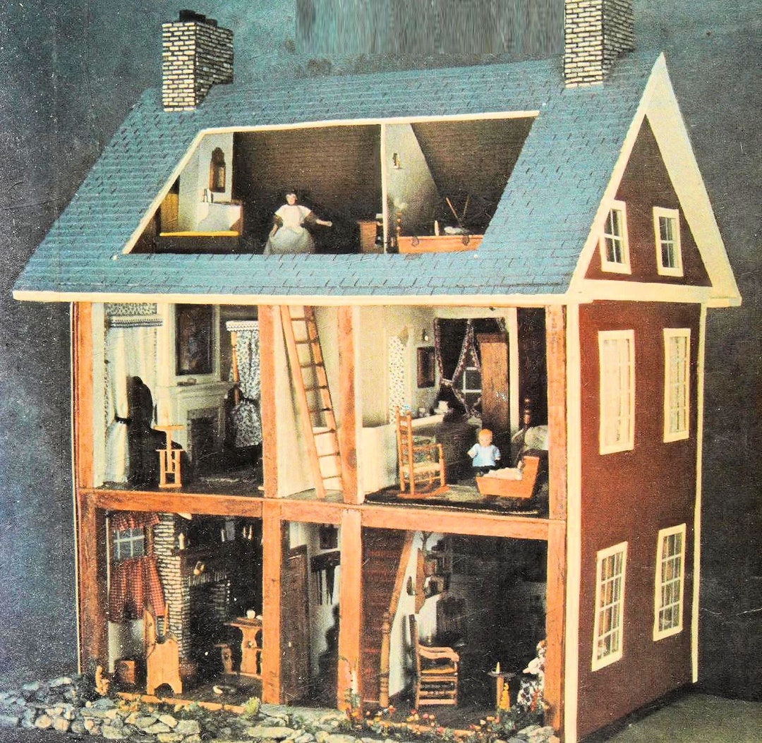 Colonial Antique Dollhouses Tin Dollhouse On Sale