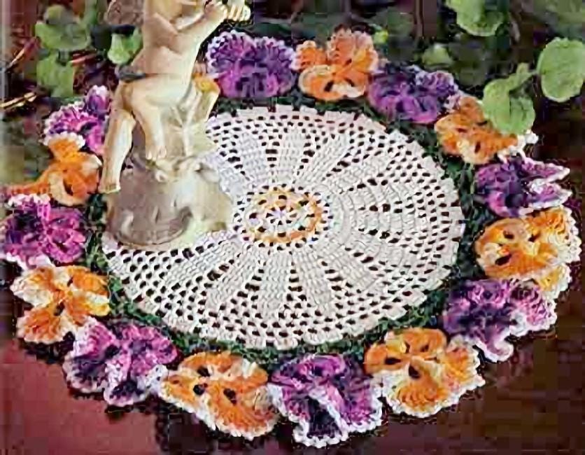 38 Pansy Crochet Patterns for Flowers, Decor, and Wearable Details 36 Vintage Crochet Pattern: Heirloom Pansy Floral