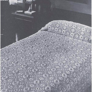 Vintage Crochet Pattern : Heirloom My Wild Irish Rose Bedspread - Etsy