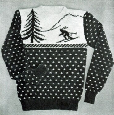 Mens ski sweaters vintage sale