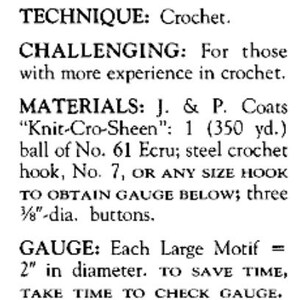 Vintage Crochet Pattern: Heirloom Victorian Collar - Etsy