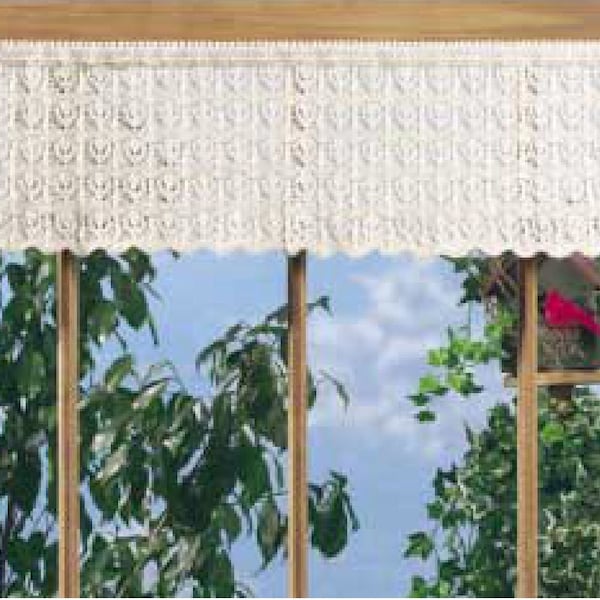 Vintage Knitting Pattern:  Country Lace Valance (curtain)