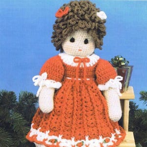 Vintage Crochet Pattern:  Doll (22 inch)