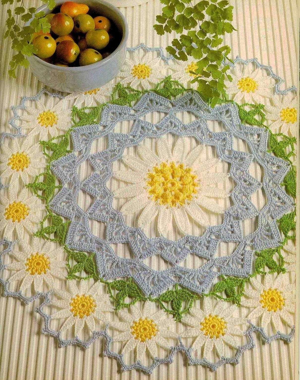 Vintage Crochet Pattern: Heirloom Daisy Lace Doily, Home Decor - Etsy