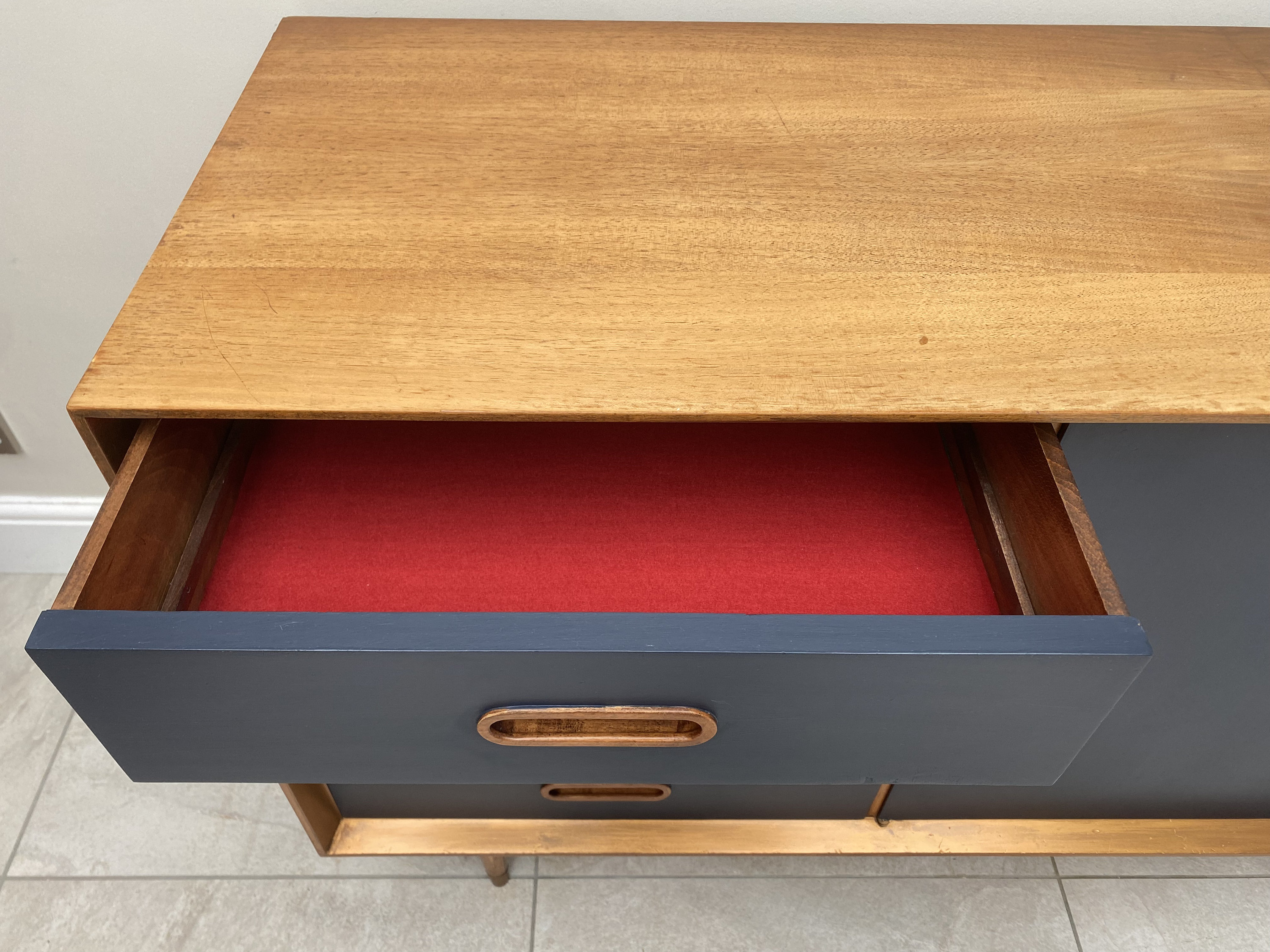 Refurbished 1960s Berner Huwil Danish style teak sideboard — My Vintage