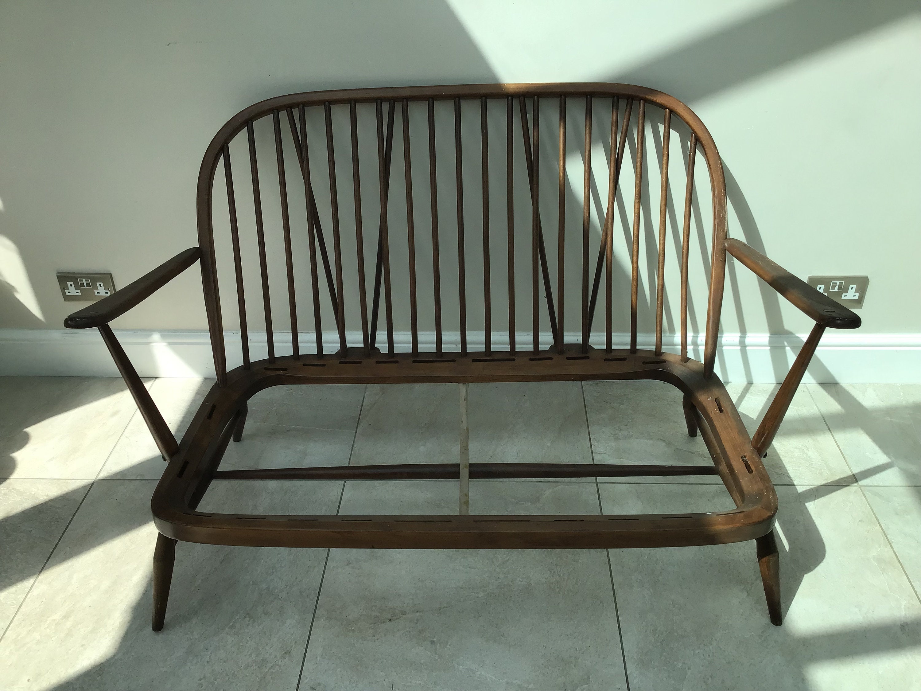 1960s Ercol Windsor Sofa In Golden Dawn For Restoration — My Vintage