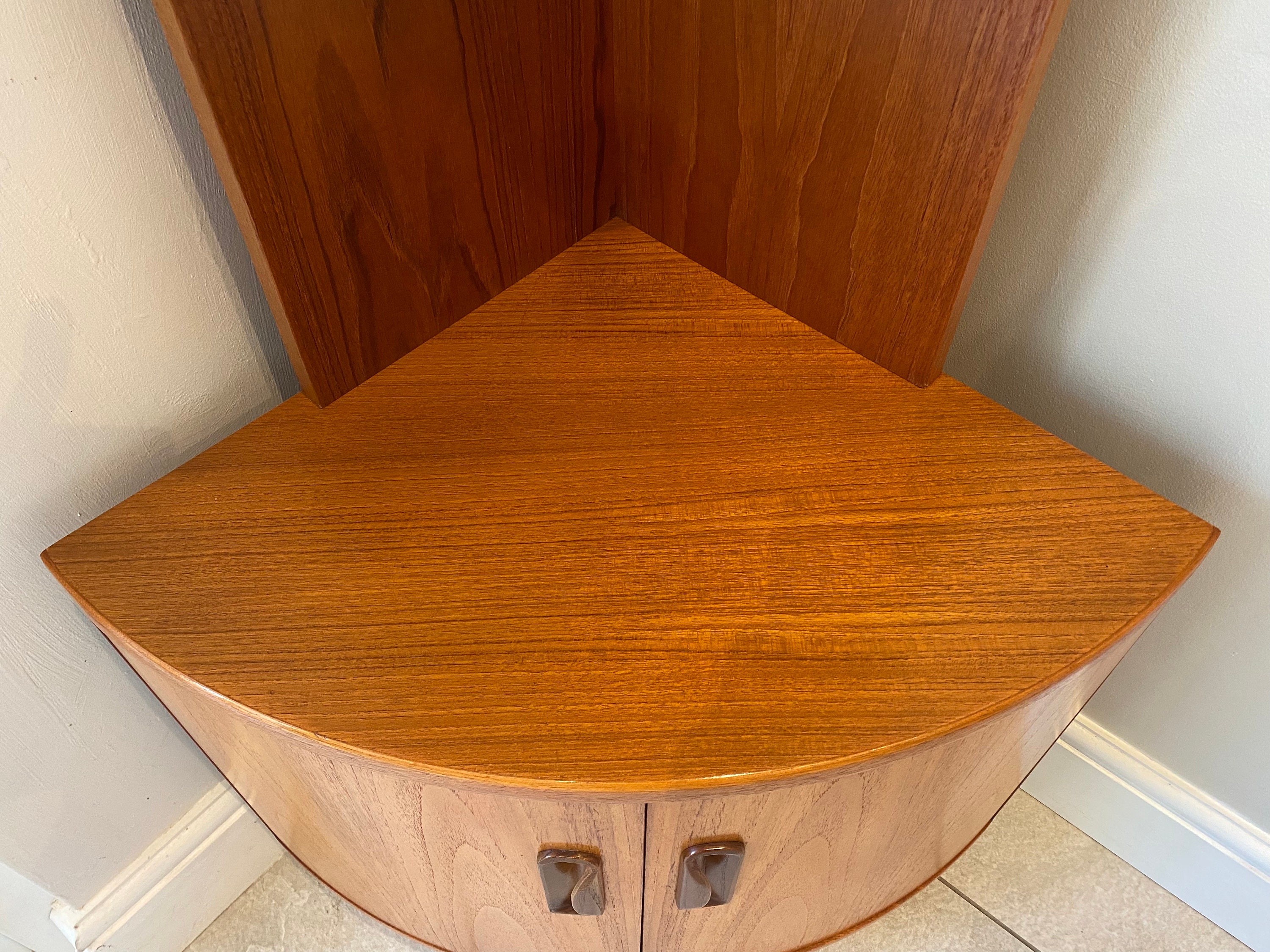 Vintage mid century G Plan E Gomme Fresco teak modular wall corner unit