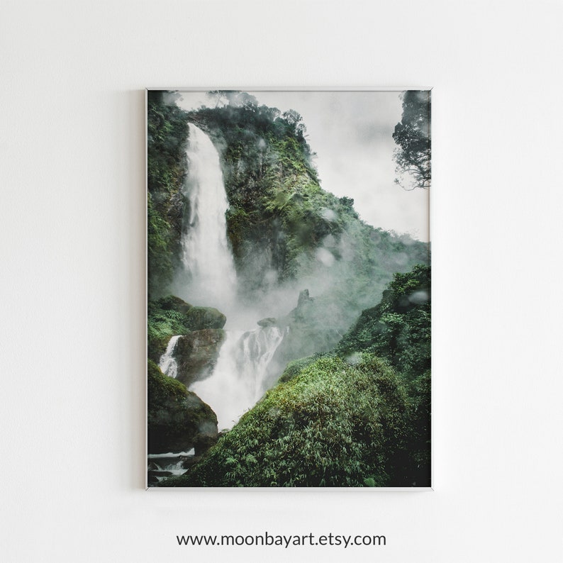 Waterfall Print Waterfall Art Nature Wall Art Nature Prints Etsy