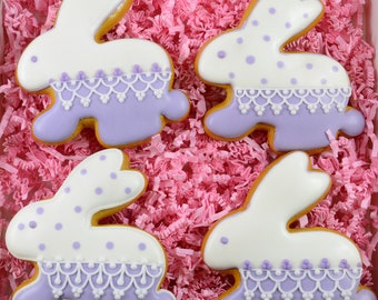 Easter Bunny Cookies – Hand-Decorated Sugar Cookies, Gift Boxed