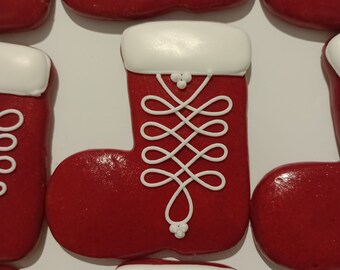 Nikolausstiefel aus Lebkuchen Personalisierbar mit Namen 10 cm Handmade