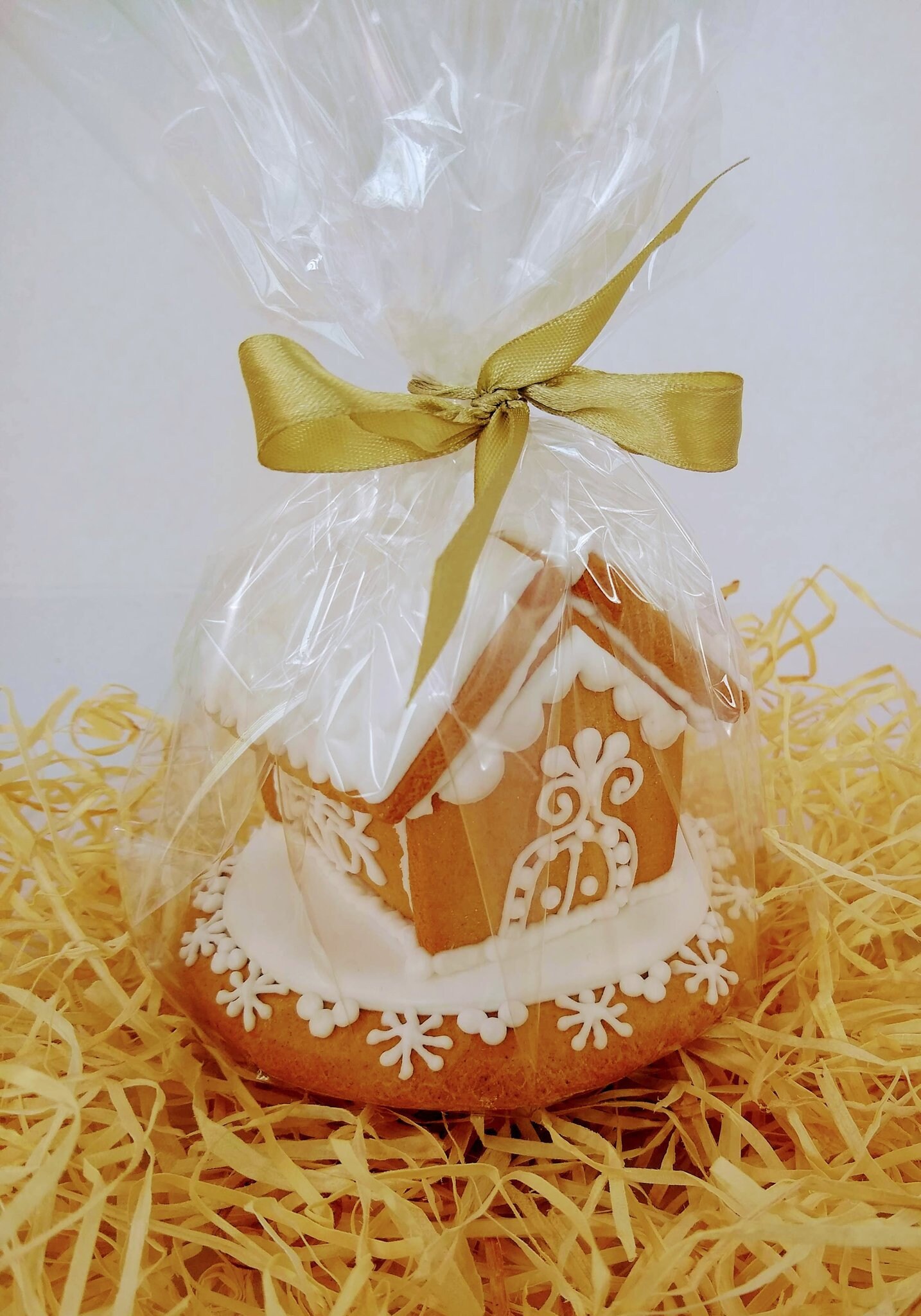 3D Lebkuchenhaus 11*11cm. Handgefertigter Lebkuchenhaus Mit
