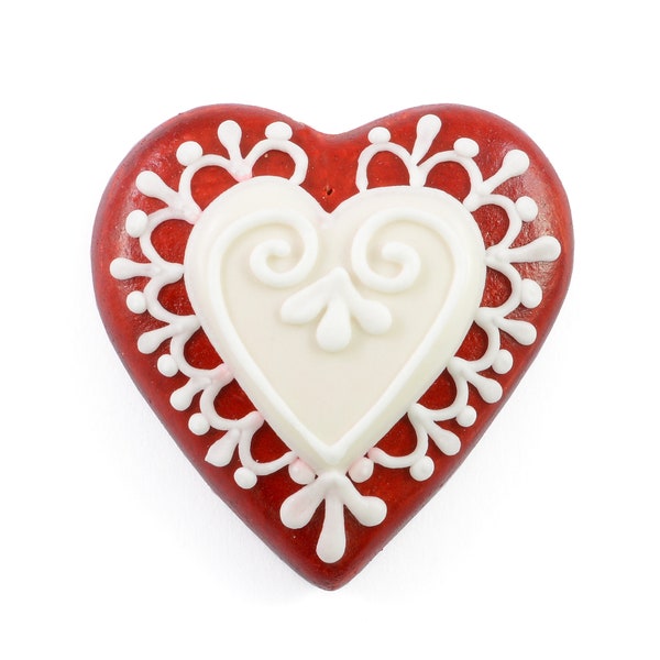 Herzchen Lebkuchen Anhänger, Weihnachtsbaumschmuck, Lebkuchenherz