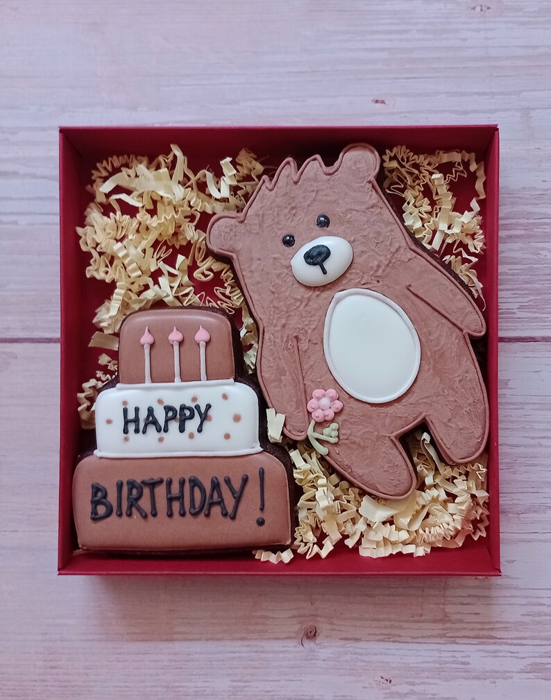 Geburtstag-Keksgeschenkset. Personalisierbar. Geschenkkarton: 15*15 cm bild 5