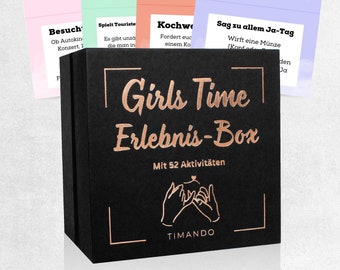 Geschenk beste Freundin Erlebnis Box | Girls Time - 52 Unternehmungen für Freundinnen | coole Ideen für euren Mädels-Tag Geburtstagsgeschenk