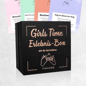 Gift for best friend experience box | Girls Time - 52 activities for girlfriends | cool ideas for your girls' day birthday present
