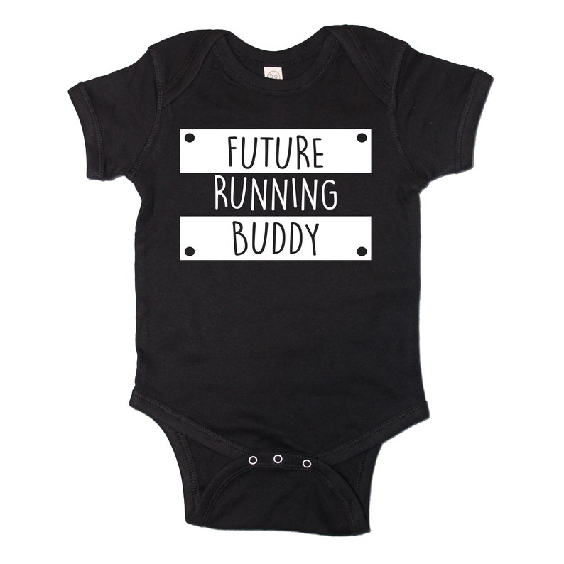 Future Running Buddy Creeper, Running Bodysuit, Marathon creeper, Jogging Creeper Zwart