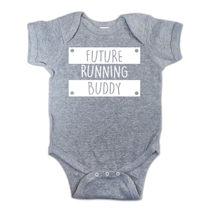 Future Running Buddy Creeper, Running Bodysuit, Marathon creeper, Jogging Creeper Grijs