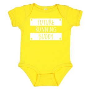 Future Running Buddy Creeper, Running Bodysuit, Marathon creeper, Jogging Creeper Geel