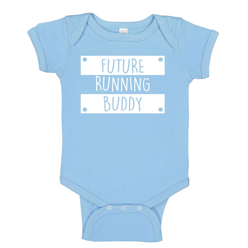Future Running Buddy Creeper, Running Bodysuit, Marathon creeper, Jogging Creeper Light Blue
