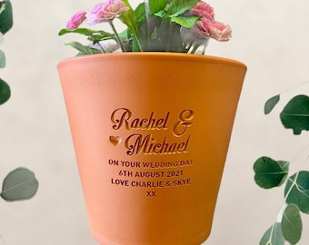 Personalised Wedding Flower Pot Gift | Wedding Gifts | Gifts for the couple