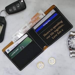 Cartera de cuero personalizada / Regalos de hombre / Regalos para él