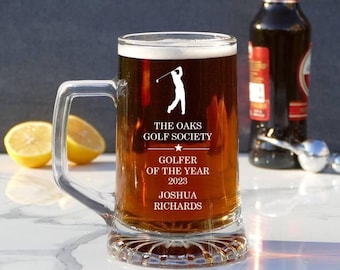 Golfer of the Year Glass Tankard Award | Golf Tankard