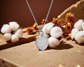 My First Diamond Necklace - Childrens Diamond Necklace Personalised with any name