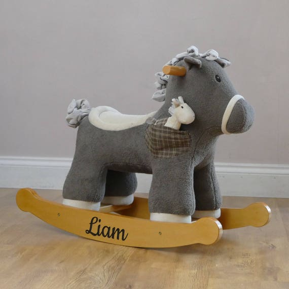 Childrens Rocking Horse First Birthday Gifts Baby Boy Gift Etsy