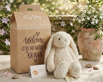 Personalised ‘Bella’ Bunny | Welcome to The World - New Born Gift