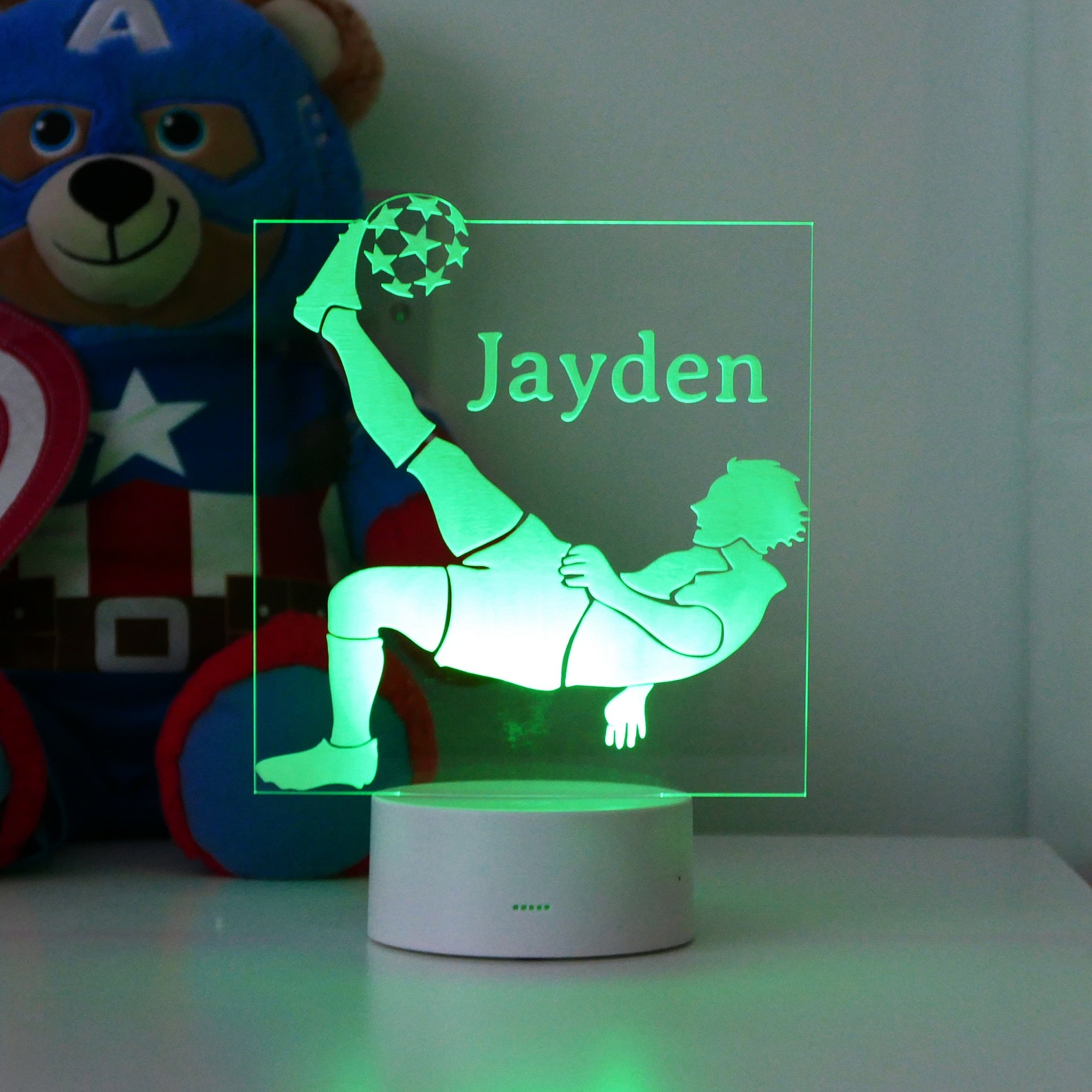 Personalised Football Night Light Football Night Lamp Etsy UK