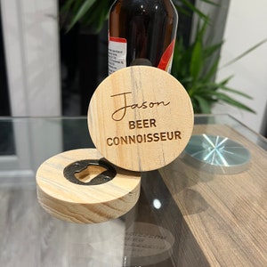 Personalised Bottle Opener - Beer Gifts for him - beer connoisseur