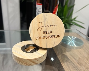 Personalised Bottle Opener - Beer Gifts for him - beer connoisseur