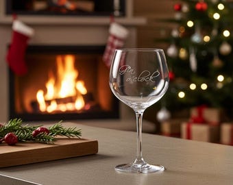 Gin O'clock Gin Glass with Diamante Stud | Beautiful Gin Gift