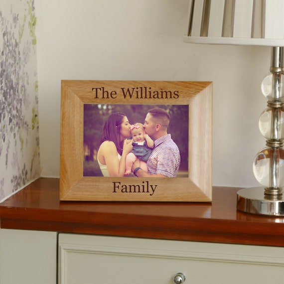 Personalised Wooden Photo Frame 5 X 7 Portrait Or Etsy
