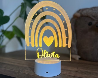Rainbow night light | Personalised Rainbow Night Light | Sensory Lights | Personalised Night Lights | Multicolour night lights