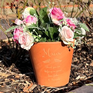Personalised Mothers Day Flower Pot - Etsy UK