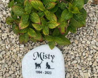 Engraved Pet Memorial Marble Stone | Deep engraved stones | Long Lasting