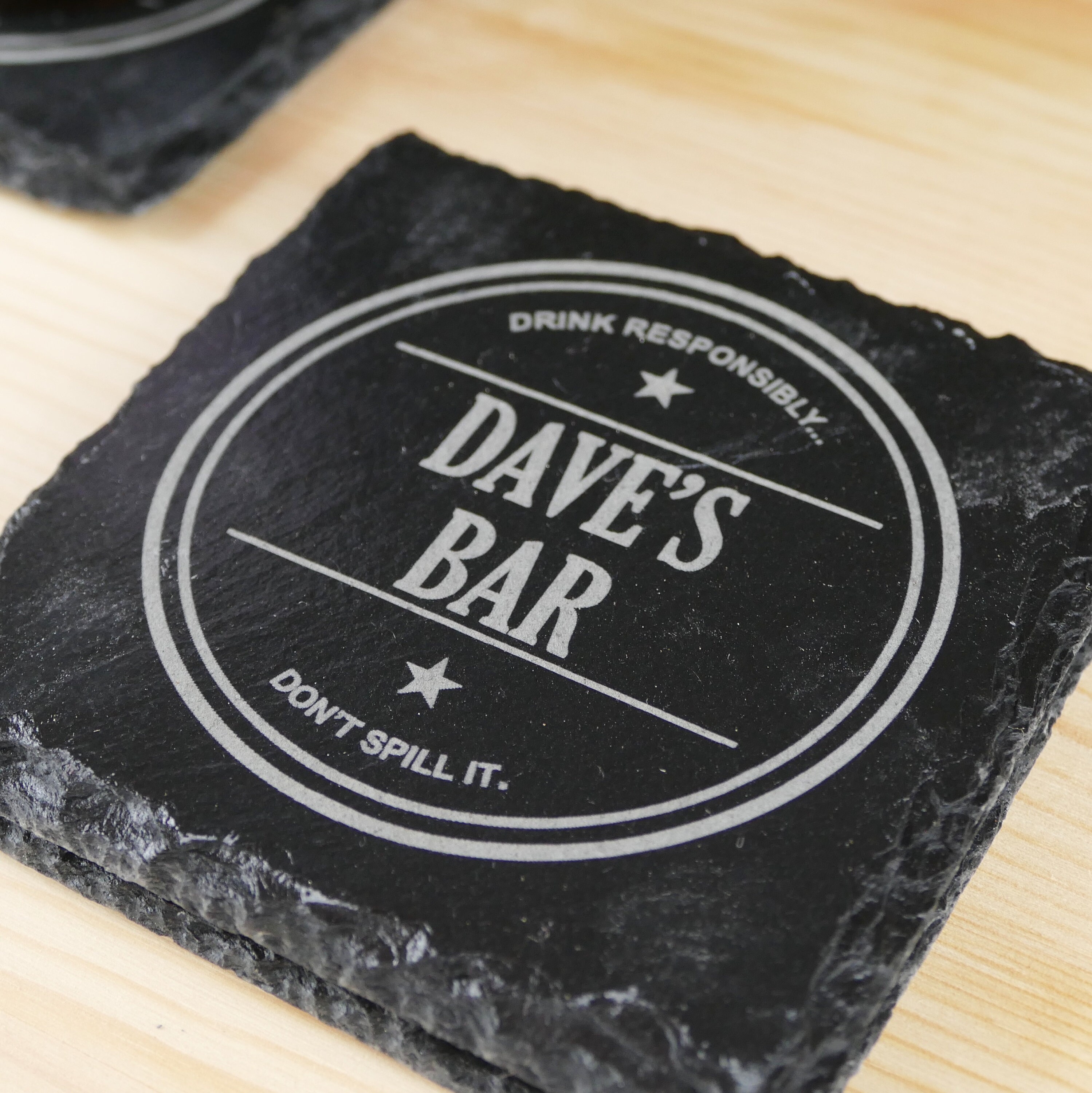 Personalised Bar Coasters Home Bar Gifts Set of 4 Bar Etsy