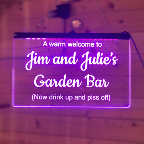 LED Bar Sign Personalised Light up Sign Customised LED Light Etsy UK