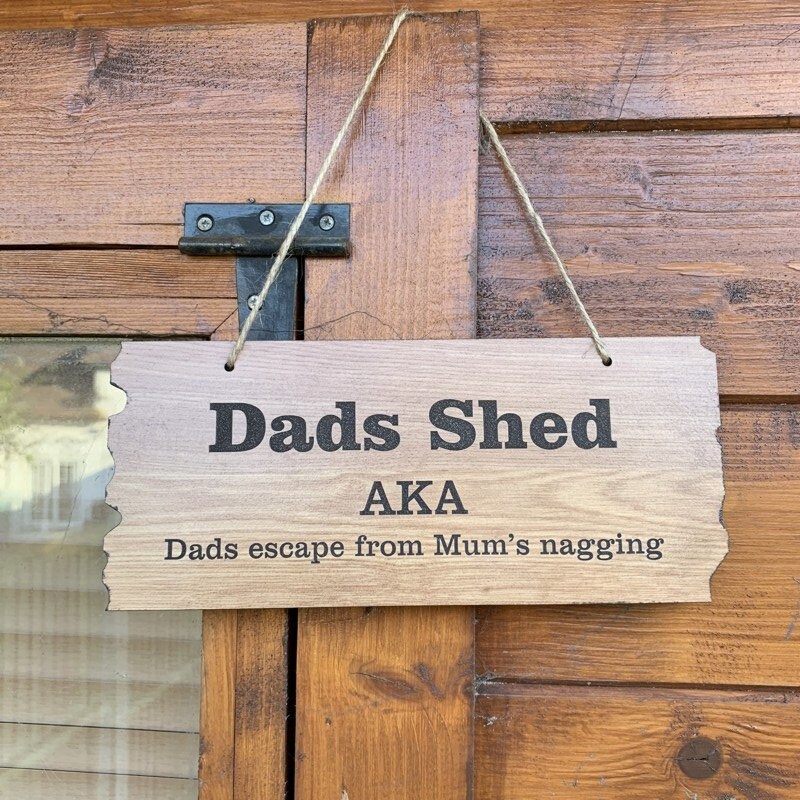 Dads Shed Sign | Dads Shed Plaque | Personalised Shed Signs | Father&…