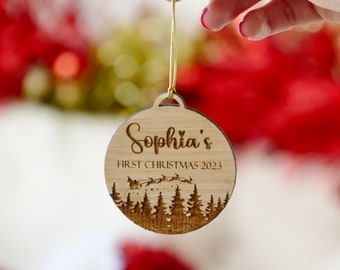 First Christmas Bauble | 1st Christmas Gift | Personalised 1st Christmas Tree Decoration, My First Christmas Keepsake