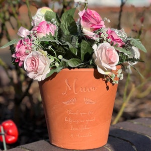 Personalised Mothers Day Flower Pot - Etsy UK