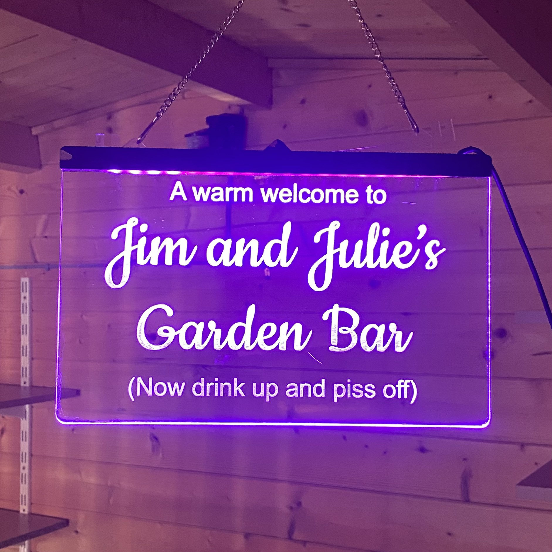 LED Personalised Bar Sign Etsy UK
