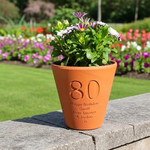 Personalised Birthday Flower Pot