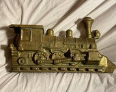 Large Antique Brass Railroad Train Locomotive Form Heater Steam Whistle