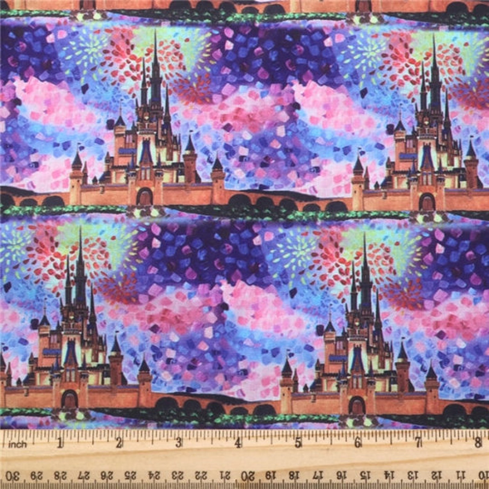 PREORDER Disney Castle Fabric 100 Cotton Fabric Tumbler / Etsy